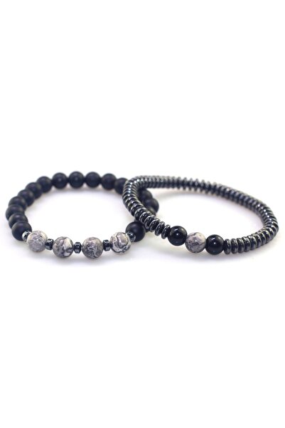 Choice 2PC Charm Beaded Bracelet Relieve Arthritis Pain Hematite Magnetic The...