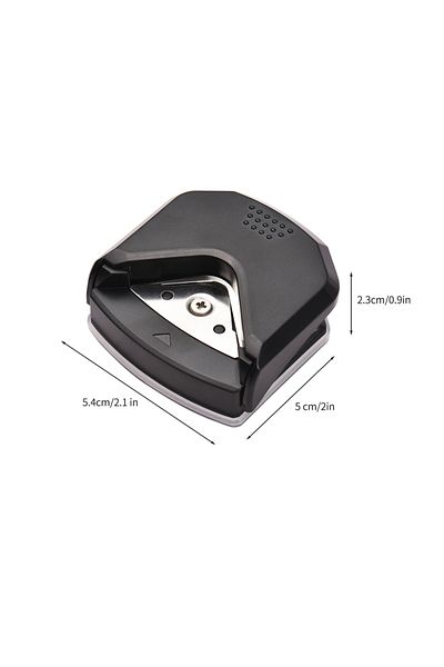 Aibecy Black Corner Rounder Punch R4 Mini Portable Round Corner Trimmer Cutter 4mm For Card Craft Scrapbook