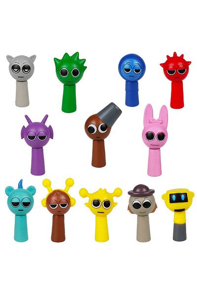 Choice Head Rotating 132 Style Sprunki Plush Toys Sprunki Incredibox Plush Doll Sprunki Game Pillow Kids Bi