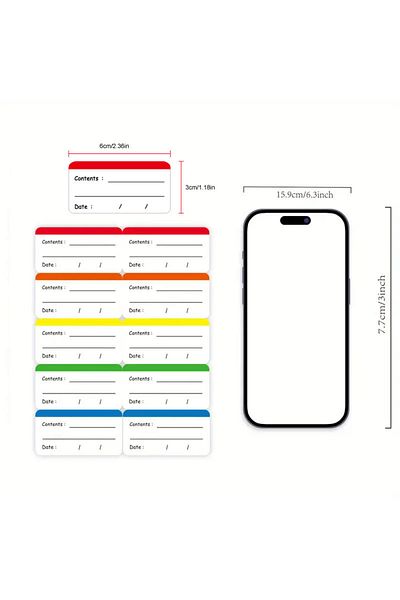 Choice 100pcs 100pcs Removable Freezer Labels 1 X 2 Inch Food Storage Labels Stickers Date Label Waterproof