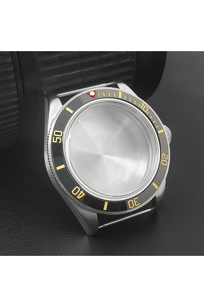 Choice fit NH35 36 34 black2 Neiton 39mm Silver Sterile Watch Case Domed Sapphire Glass FitNH35 NH36 NH34 M