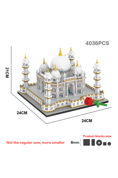 Choice1 لا يوجد صندوق أصلي MOC City Mini Bricks تاج محل الهندسة المعمارية الع...
