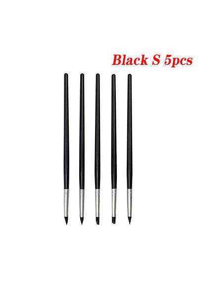 Choice Black S 5pcs 5Pcs Dental Resin Silicone Shaping Pen Brush Art Brush Dentistry Composite Cement Porce