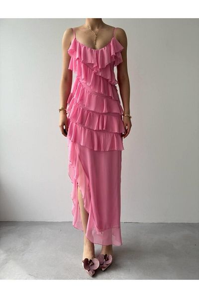 Kokosh moda Φόρεμα Ples με λεπτομέρεια με σχισμή