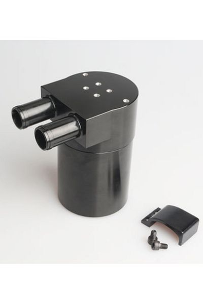 SPEEDRACING black Universal Car Engine Reservior Oil Catch Can Tank Aluminum Alloy High Polished Fit For BMW N54