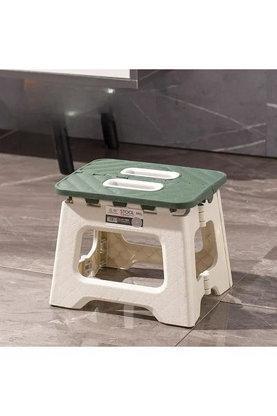 Choice A 1pcs Lightweight Folding Step Stool Multi Purpose Handheld Thickened Footstool Non-Slip Plastic .