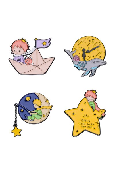 Choice1 TZ1014 1-4 قطع من الكرتون اللطيف للأمير الصغير على شكل نجمة حكاية خرا...