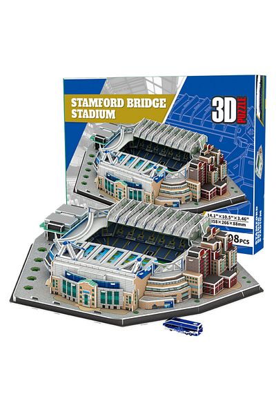 feooe Stamford Bridge DIY Chelsea Stamford Bridge Football Stadium 3d Stereo Puzzle Model SZ