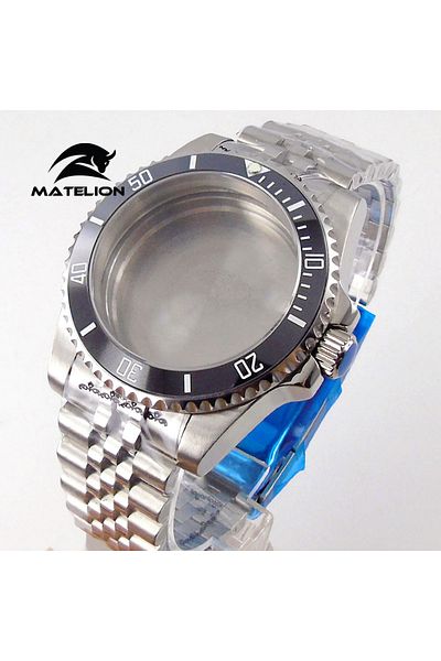 Choice fit NH35 NH34 NH36 G solid-flat Matelion 200M Diving Case 40mm Fit NH35 NH36 NH34 GMT ETA 2824 PT500