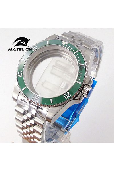 Choice fit NH35 NH34 NH36 E glass-flat Matelion 200M Diving Case 40mm Fit NH35 NH36 NH34 GMT ETA 2824 PT500