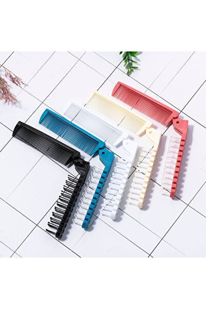 Choice عشوائي 1 قطعة مشط شعر محمول للسفر وفرشاة تدليك قابلة للطي ومشط شعر مضاد للكهرباء الساكنة