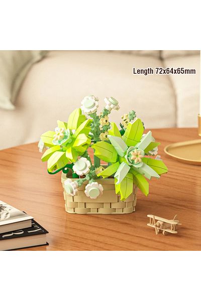 Choice Opp Bag Packing 162pcs Diy Moc Potted Rose Sunflower Plants Succulents Bonsai Tree Gardens Romantic
