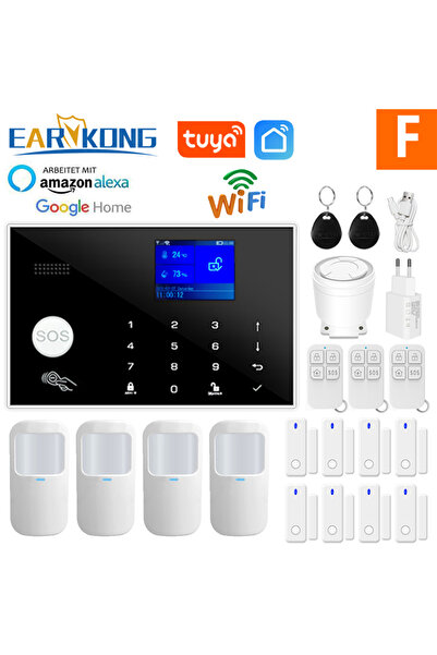 Choice20 EU Plug Option F Wifi GSM Alarm System Home Wireless Security Burgla...