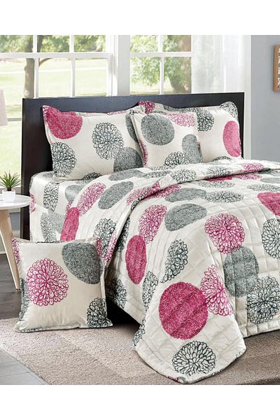Generic 4 Pieces Floral Comforter Set For All Season Single Size 160X210Cm Velvet Bedding Set