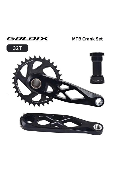 Choice كرنك BB68 32T 170 مم GOLDIX مجموعة كرنك دراجة جبلية CNC مجوفة 165/170/...