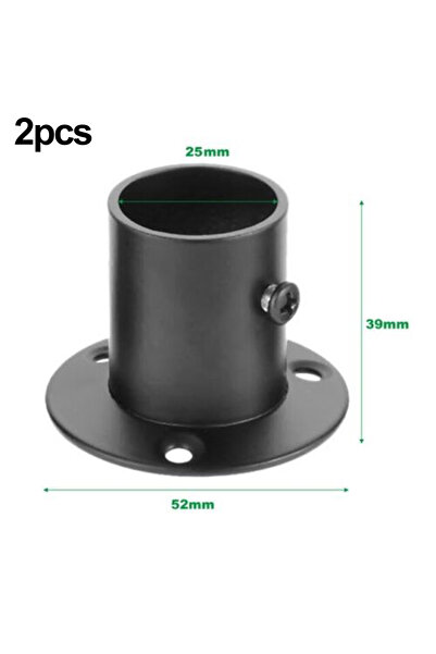 Choice1 دعامات أنبوبية 25 مم، قطعتان، قضبان تعليق الملابس، قضيب تعليق الملابس...