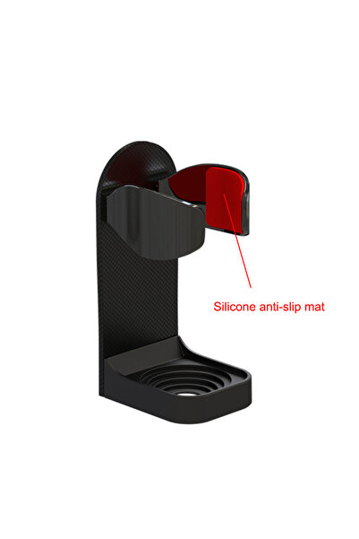 Choice حامل ماكينة حلاقة الحمام باللون الأسود المحدث، حامل ماكينة حلاقة مثبت ...