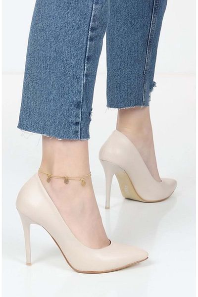 KOCAMANLAR Pantofi stiletto cu toc subțire - femei asiatice BEIGE