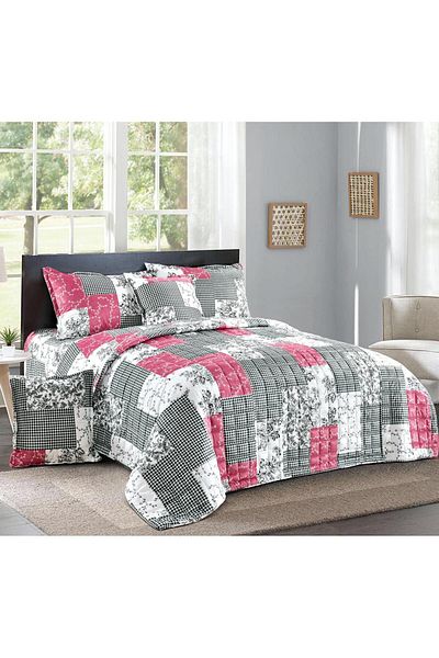 Generic 4 Pieces Floral Comforter Set For All Season Single Size 160X210Cm Velvet Bedding Set