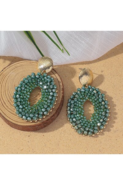 Choice Style 3 Bohemain Vintage Oval Crystal Beaded Drop Earrings for Women H...