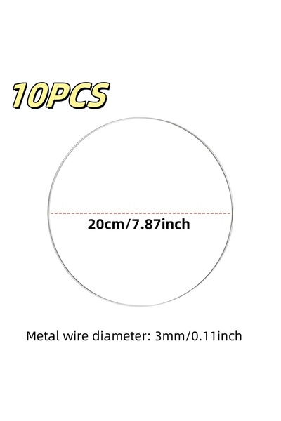 Choice1 10 قطع من حلقات الزهور المعدنية، مقاس 20 سم × 10 سم، لتزيين طاولة الط...