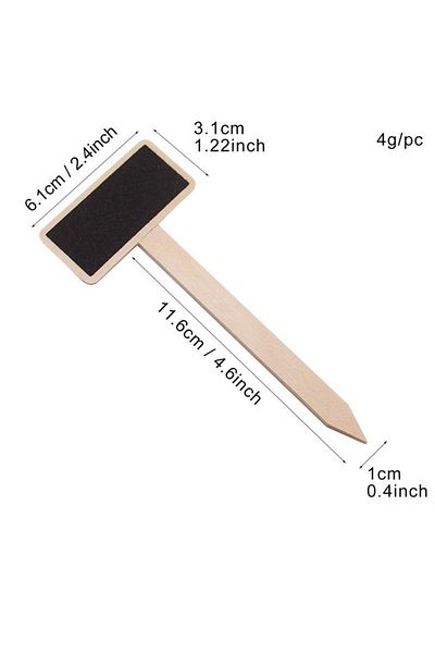 Choice As picture 10pcs Mini Blackboard Wooden Chalkboard Plant Labels Markers for Flower Pot Seed Potted H