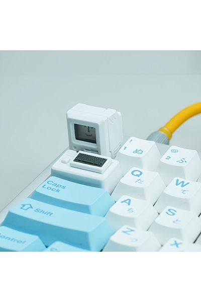 Choice White ESC TEB 2PC Nostalgic Mini Macintosh Keycap Classic Retro MAC Hat FC Cute Style ABS PC Creati