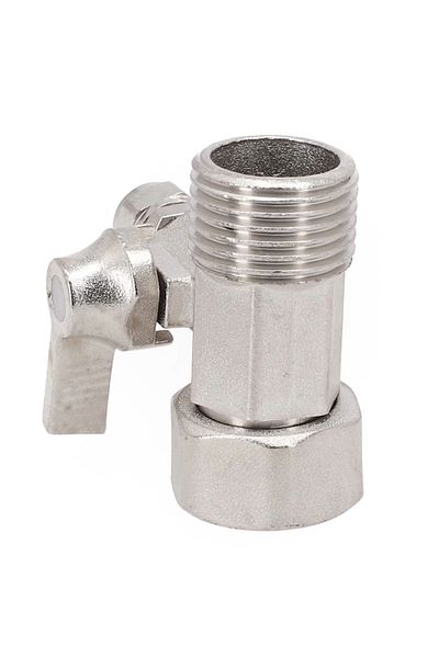 Choice RO Feed Water Adapter 1/2\" To 1/4\'\' With Shut-Off Ball Valve Tap Tee B Cold Hot Water Pipes Ho...
