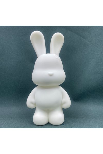 Choice 23cm Bview Art 23cm Fluid rabbit handmade DIY enamel painted rabbit doll for home decoration graffit