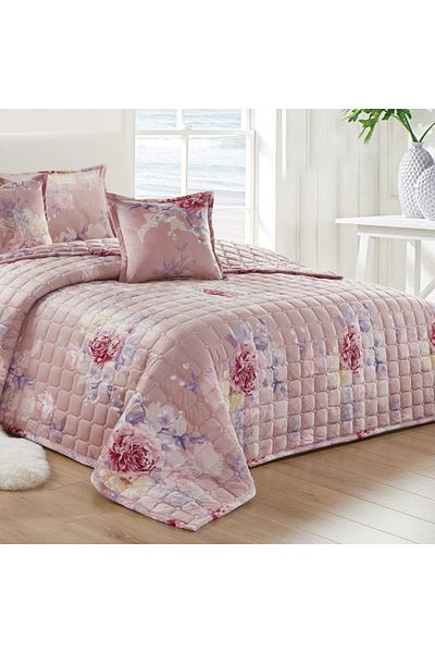 Generic 4 Pieces Floral Comforter Set For All Season Single Size 160X210Cm Velvet Bedding Set