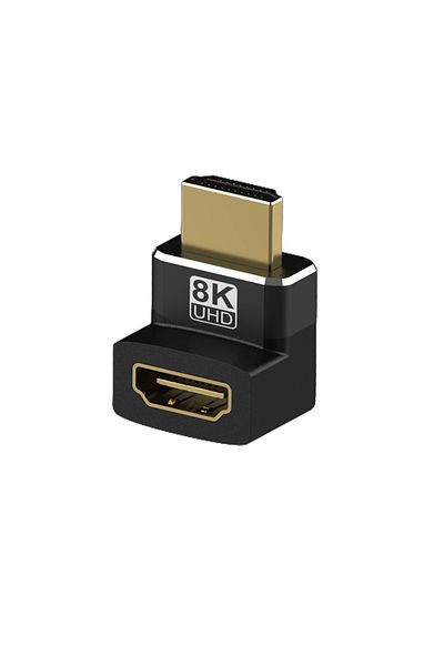 Choice قطعة واحدة من محول HDMI 2.1 بزاوية 270 درجة بدقة 8K، من ذكر إلى أنثى، بزاوية 90 درجة، 270 درجة، بدقة 8K، 60 هرتز، 4K، 120 هرتز، 48 جيجابت في الثانية
