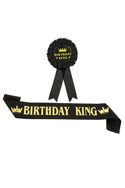 Choice3 A Birthday King Sash and Badge Set for Men Boys 18th 20th 21st 30th 4...