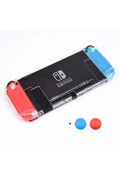 Choice Transparent DATA FROG Transparent Protective Case Compatible-Nintendo Switch Hard Shell Protector Co
