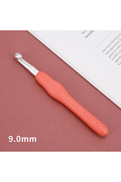 Choice 9.0mm random color 2/2.5/3/3.5/4/4.5/5/5.5/6/6.5/7/8/9/10mm DIY Crochet Hooks Plastic Handle Knittin
