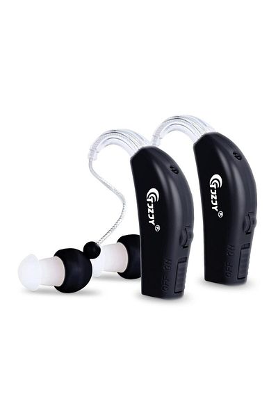 DUTRIEUX Black-EU Rechargeable Digital Hearing Amplifiers, Mini Hearing Aids for Seniors, Sound Amplifier and