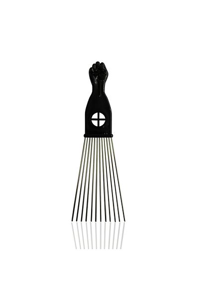 Choice 50089 Black Metal African American Pick Comb Hair Combs Hair Comb For Hairdressing Styling Tool Salo