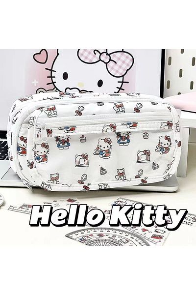 Miniso Hello Kitty Hello Kitty Sanrio & My Little Pony Multi-Layer Flap Pencil Case, Large Capacity Cartoon
