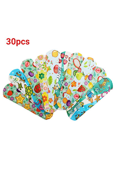 choice2 C66-30pcs Cartoon Pattern Waterproof Hemostasis Band Aid Stickers for Kids Adhesive Bandage Wound Pl