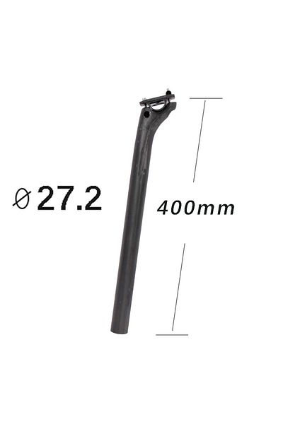 Choice 27.2x400 elitaone Offset 20mm MTB/Road Bike Seatpost 27.2/30.9/31.6mm Carbon Seat Post UD Bare Carb