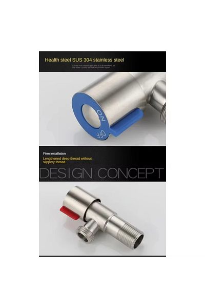 Choice Red Bathroom Basin Sink Faucets Taps Angle Stop Valve Brass Black Finish G1/2" Shut Off Valve Bathro
