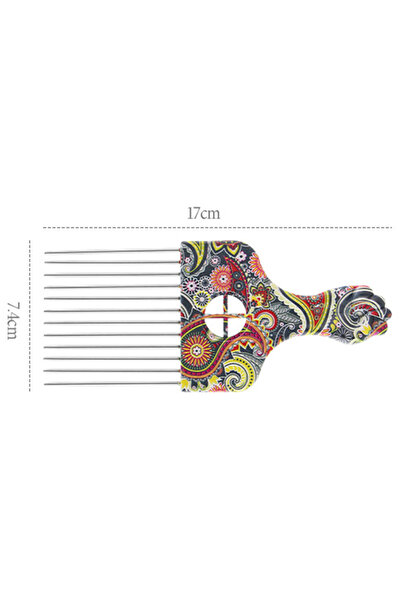 Choice مشط شعر أفريقي معدني شائع الاستخدام في الصالونات الاحترافية K3 لتصفيف الشعر ومضاد للكهرباء الساكنة