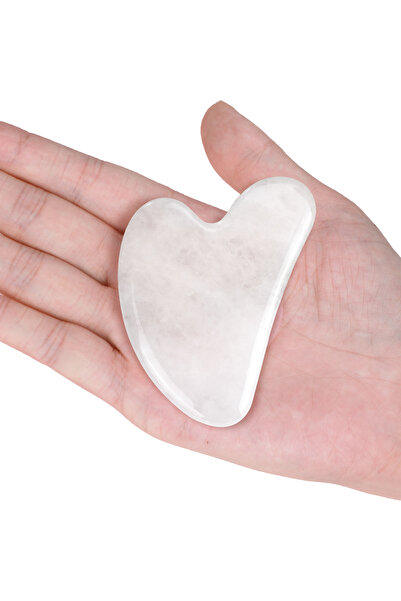 Choice1 قطعة واحدة من اليشم الأبيض، مساج غواشا من اليشم الطبيعي، مكشطة غواشا للوجه، سبا، رقبة، جمال، صحة