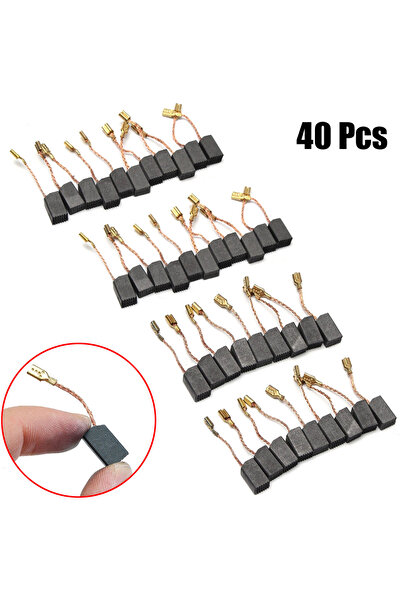 Choice مجموعة فرش الكربون للمحرك مكونة من 40 قطعة من فرش الكربون والجرافيت والنحاس 6 مم * 8 مم * 14 مم للمثقاب الكهربائي...