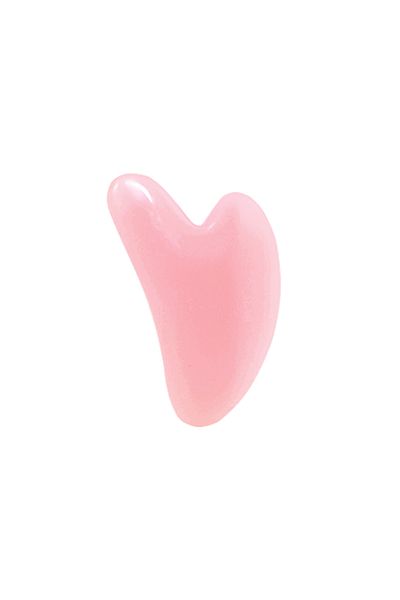YOSYO Pink Guasha tablets Facial Massager Double Head Roller Beauty Stick Heart Shaped Scraping Tablets Pi