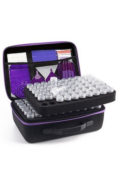 Choice 120 Purple Tool New DIY Diamond Painting Tool Storage Container Storage Box Beads Nail Art Jewelry R