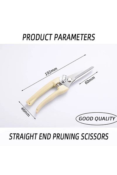Choice Straight scissors Stainless Steel Scissors Flower Cutting Flower Arrangement Pruning Fruit Tree Gard