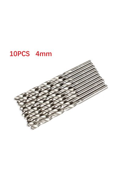 Choice 10Pcs Drill Bit 4mm High Speed Steel Drilling Auger Bit Countersink For Wood And Metal Metal Dril...