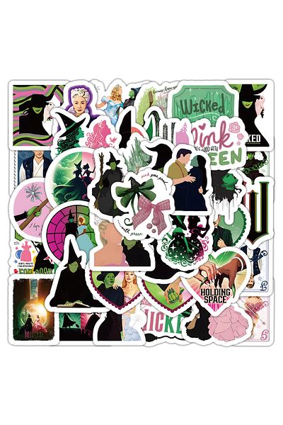 Choice 50PCS 10/30/50pcs Cartoon Wicked Part One Graffiti Stickers Witch Decals Skateboard Laptop Phone Car