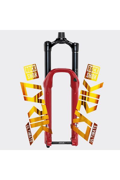 Choice Gold Rockshox Lyrik Front Fork Decals Mountain Bike Waterproof Bicycle Decoration Diy Mtb Cyclig Sti