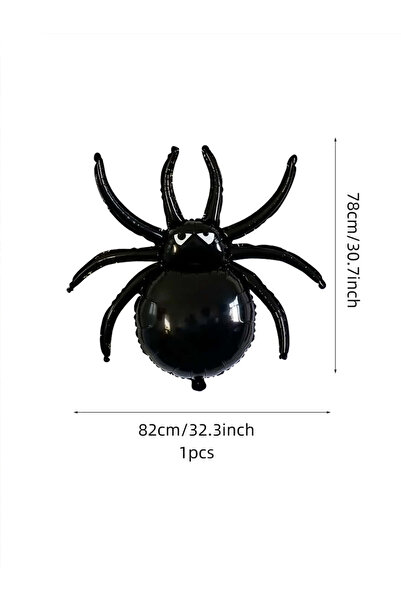 Choice أخرى 1 قطعة 1 قطعة-32 بوصة هالوين بالون العنكبوت الأسود، هالوين بالون ...